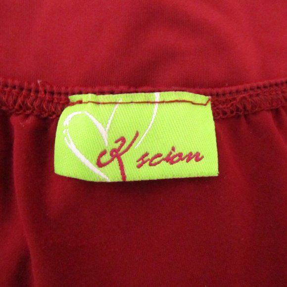 K scion Party prom mini dress size Small strapless color burgundy - Picture 9 of 13